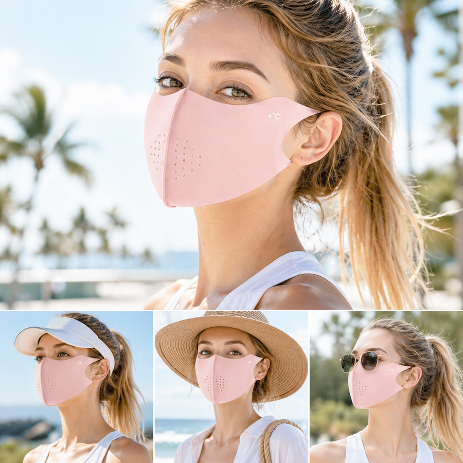 Cooling Summer Sun Mask Outdoo - Sports Mask Breathable avaliação e preço
