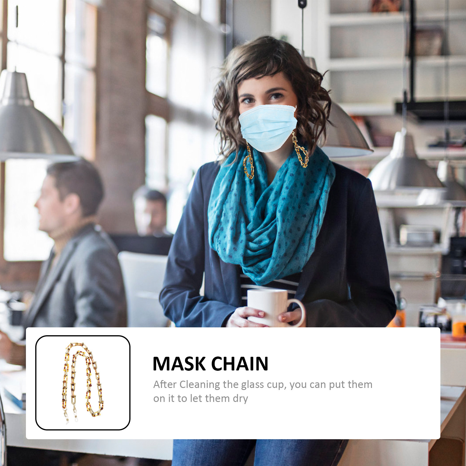 Premium Horsehoof Resin Mask C - Mask Chain Holder avaliação e preço