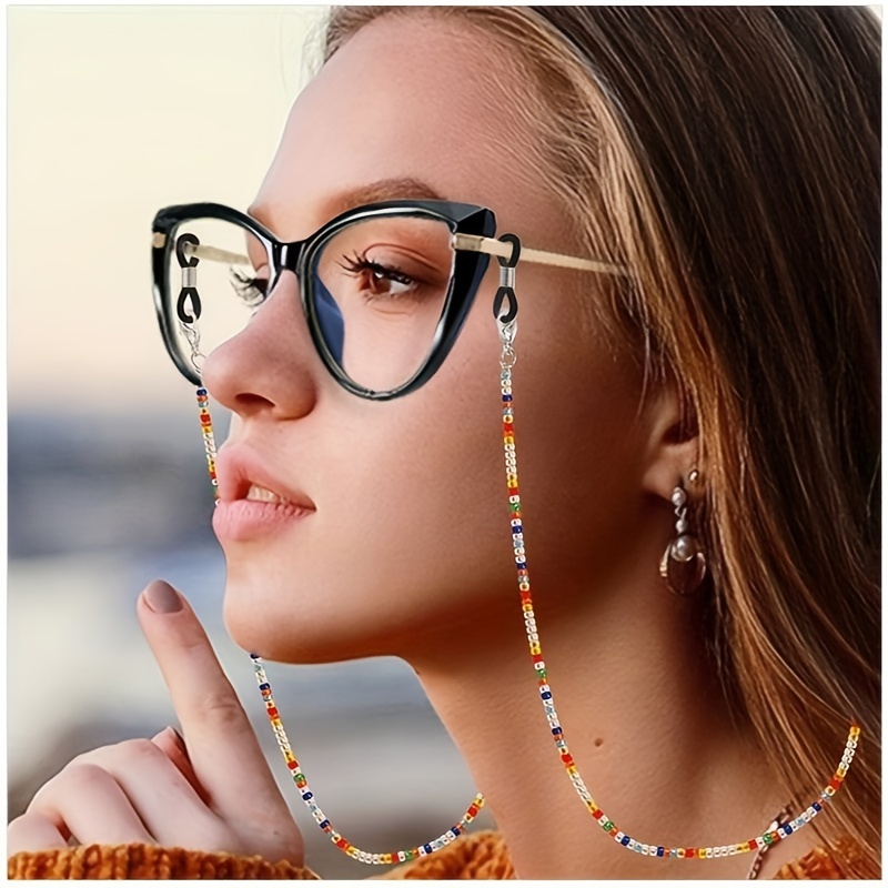 Boho Beaded Glasses Lanyard St - Mask Lanyard Adjustable avaliação e preço