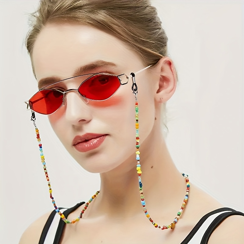 Boho Beaded Glasses Lanyard St - Mask Lanyard Adjustable avaliação e preço