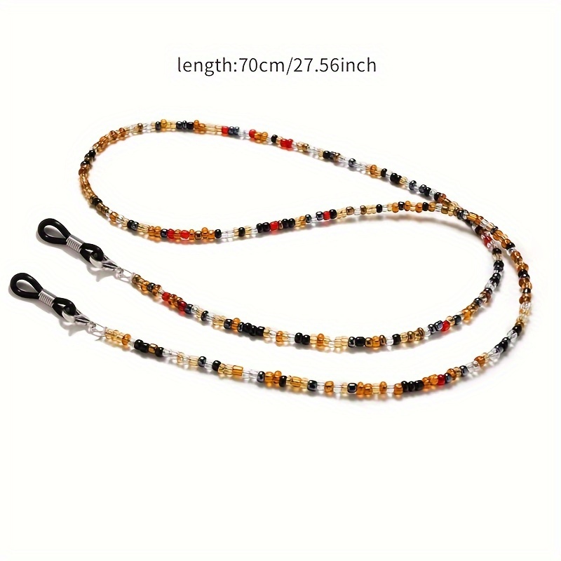 Boho Beaded Glasses Lanyard St - Mask Lanyard Adjustable avaliação e preço