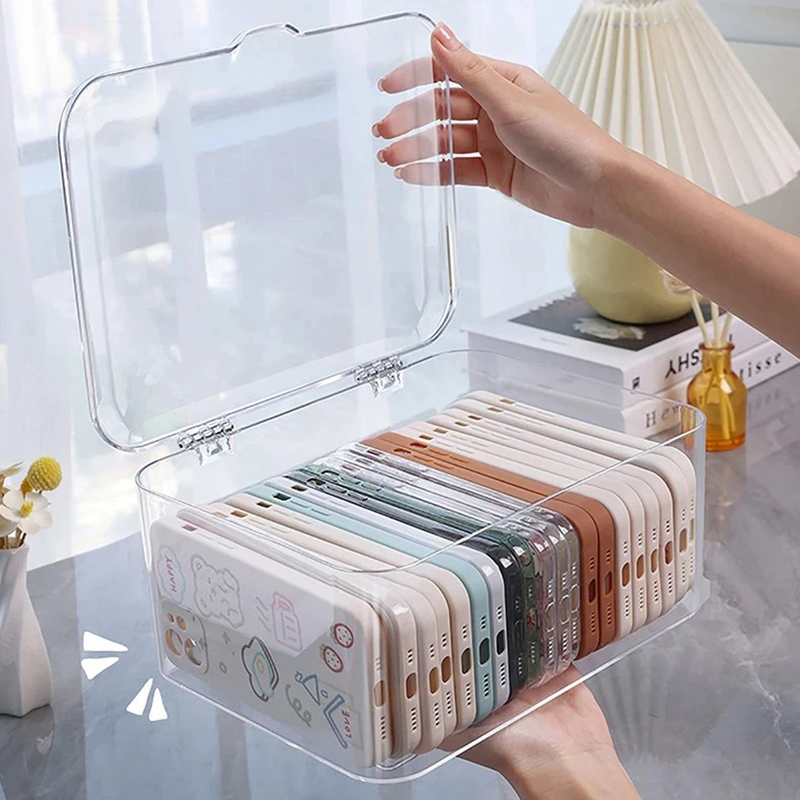 Acrylic Sundries Storage Baske - Face Mask Storage Box avaliação e preço