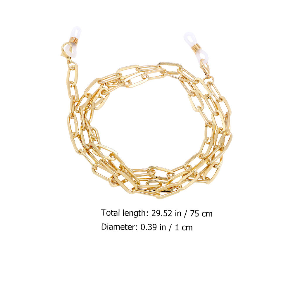 Gold Mask Lanyard Metal Face C - Mask Chain Holder avaliação e preço