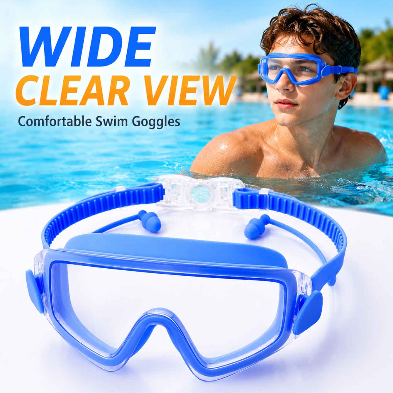 1PC Swim Goggles Snorkel Divin - Anti Pollution Mask avaliação e preço