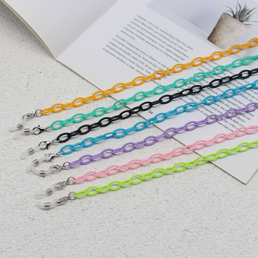 Children Colorful Acrylic Glas - Mask Chain Holder avaliação e preço