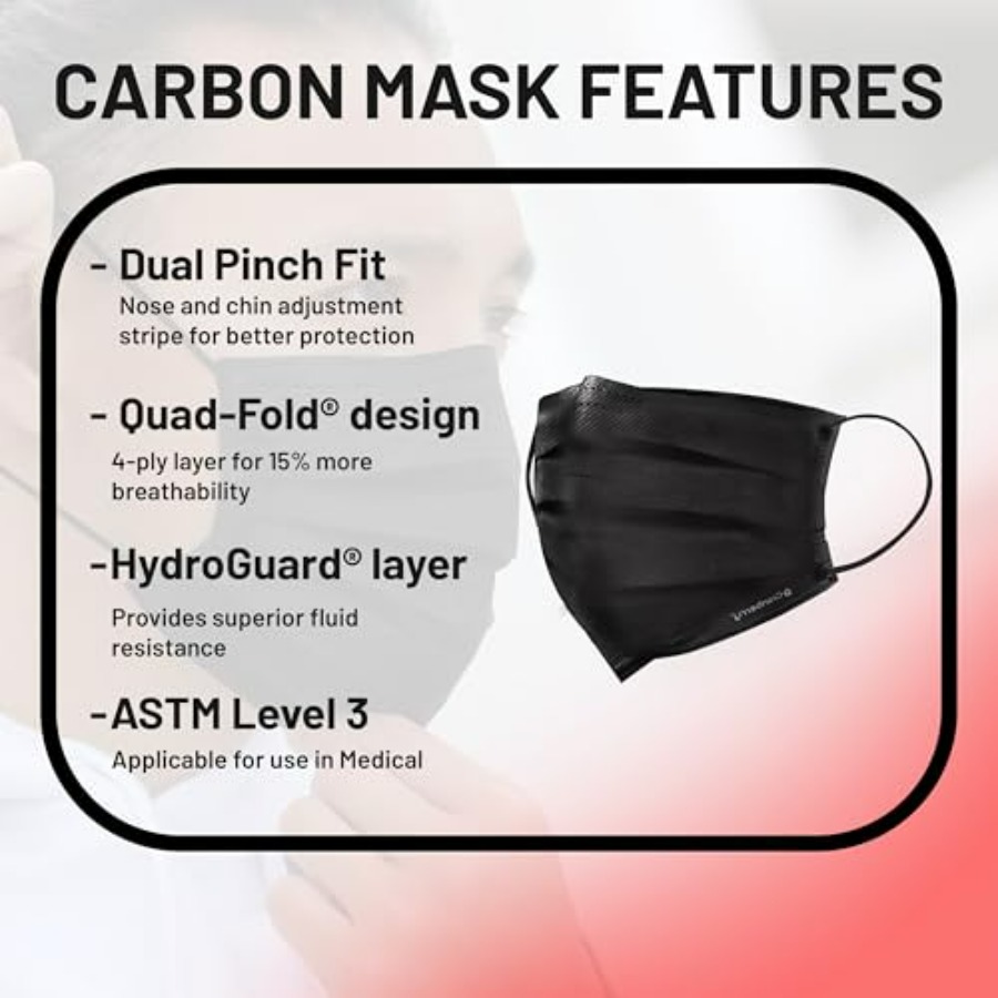 Cranberry USA Carbon Black Fac - Black Face Mask Pack avaliação e preço