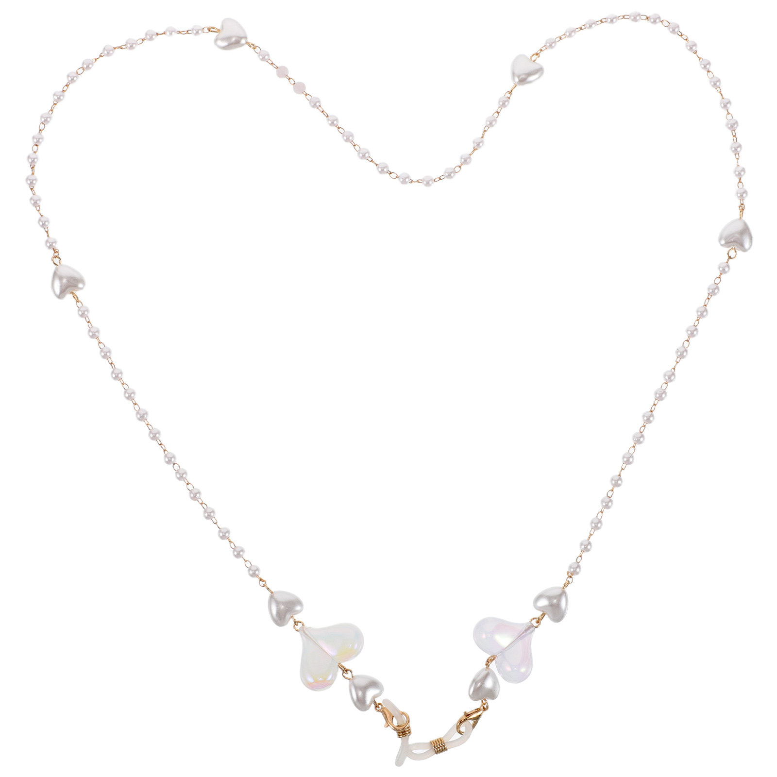 Peach Heart Mask Chain Stylish - Mask Chain Holder avaliação e preço