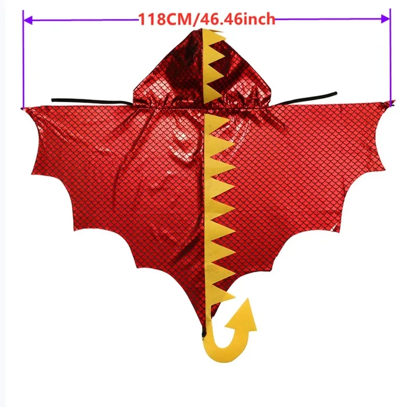 Child Green Dinosaur Cloak wit - Kids Face Mask avaliação e preço