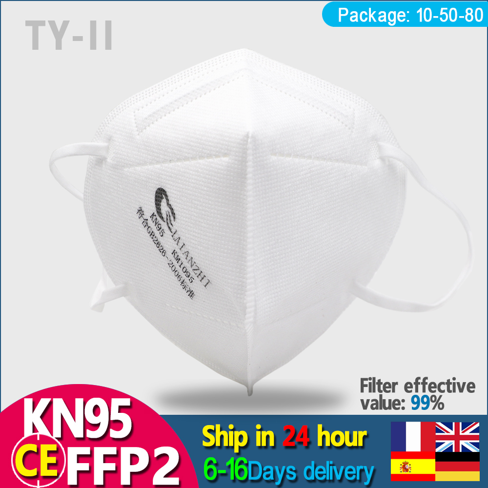 LAIANZHI 50PCS FFP2 Face masks - Kn95 Respirator Mask avaliação e preço