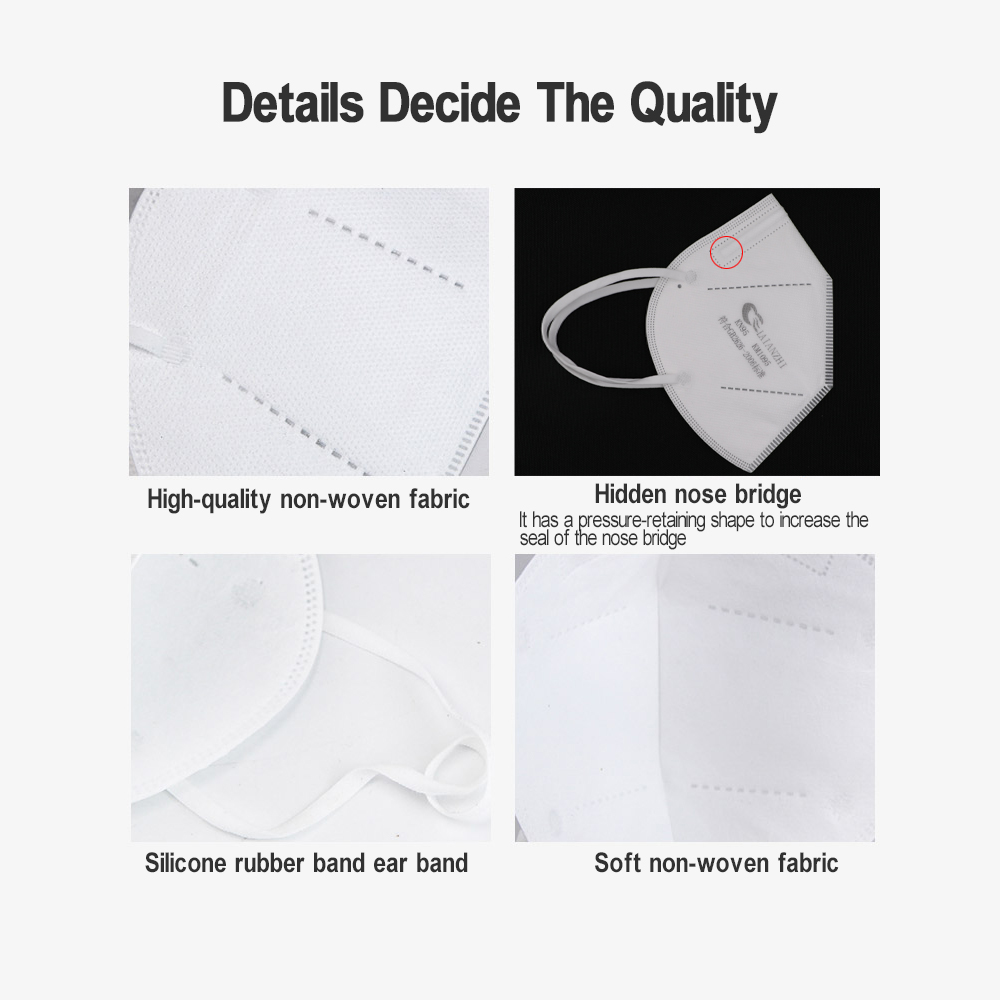 LAIANZHI 50PCS FFP2 Face masks - Kn95 Respirator Mask avaliação e preço