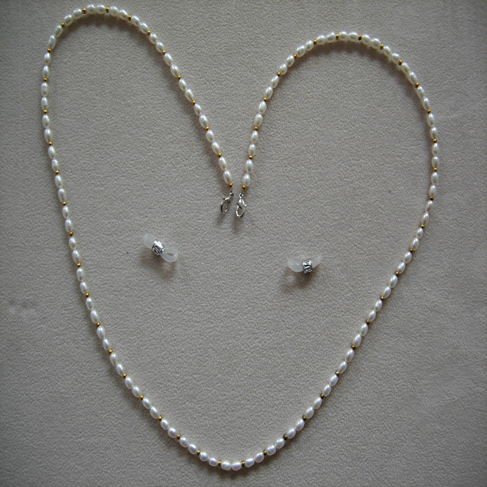 fashionable eyeglass beaded re - Mask Chain Holder avaliação e preço