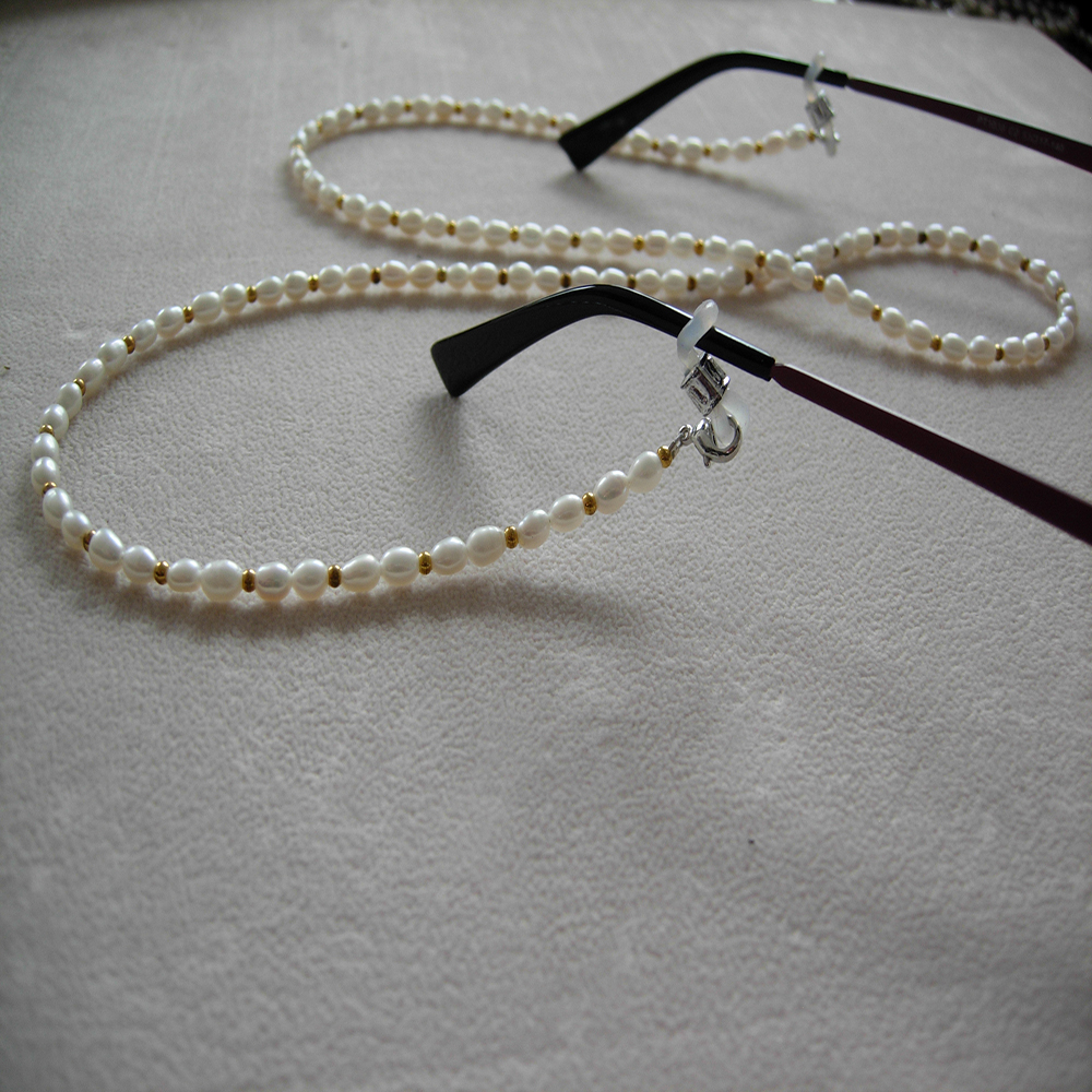 fashionable eyeglass beaded re - Mask Chain Holder avaliação e preço
