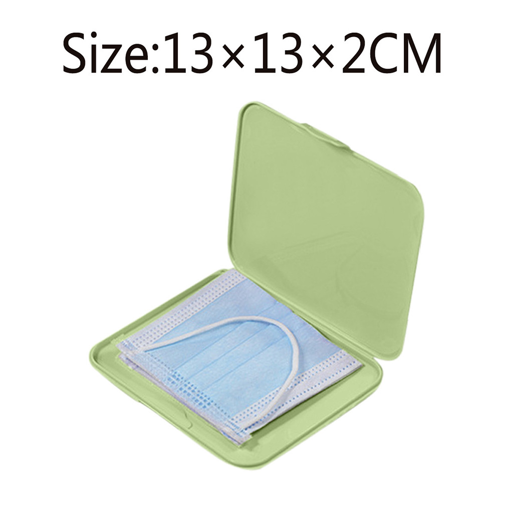 Pink Mask Cover Green Box Mask - Face Mask Storage Box avaliação e preço