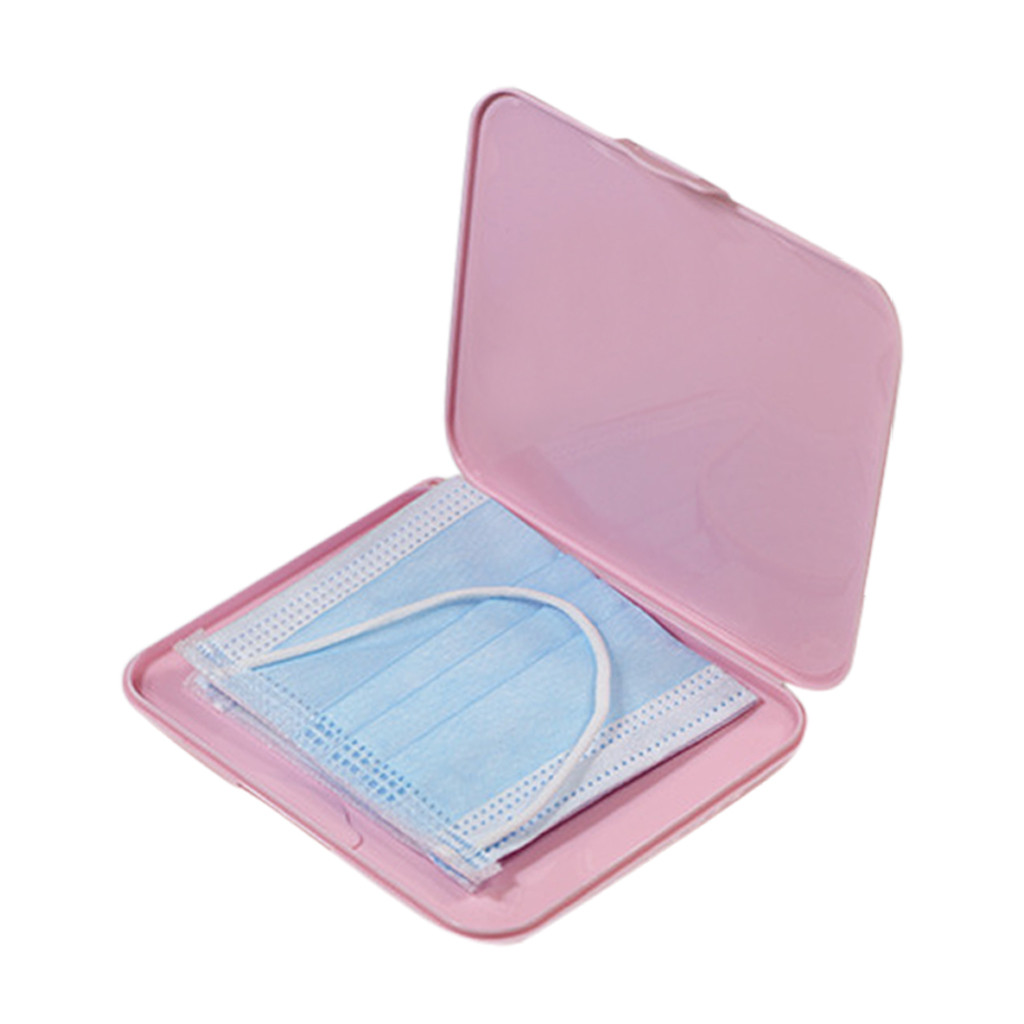 Pink Mask Cover Green Box Mask - Face Mask Storage Box avaliação e preço