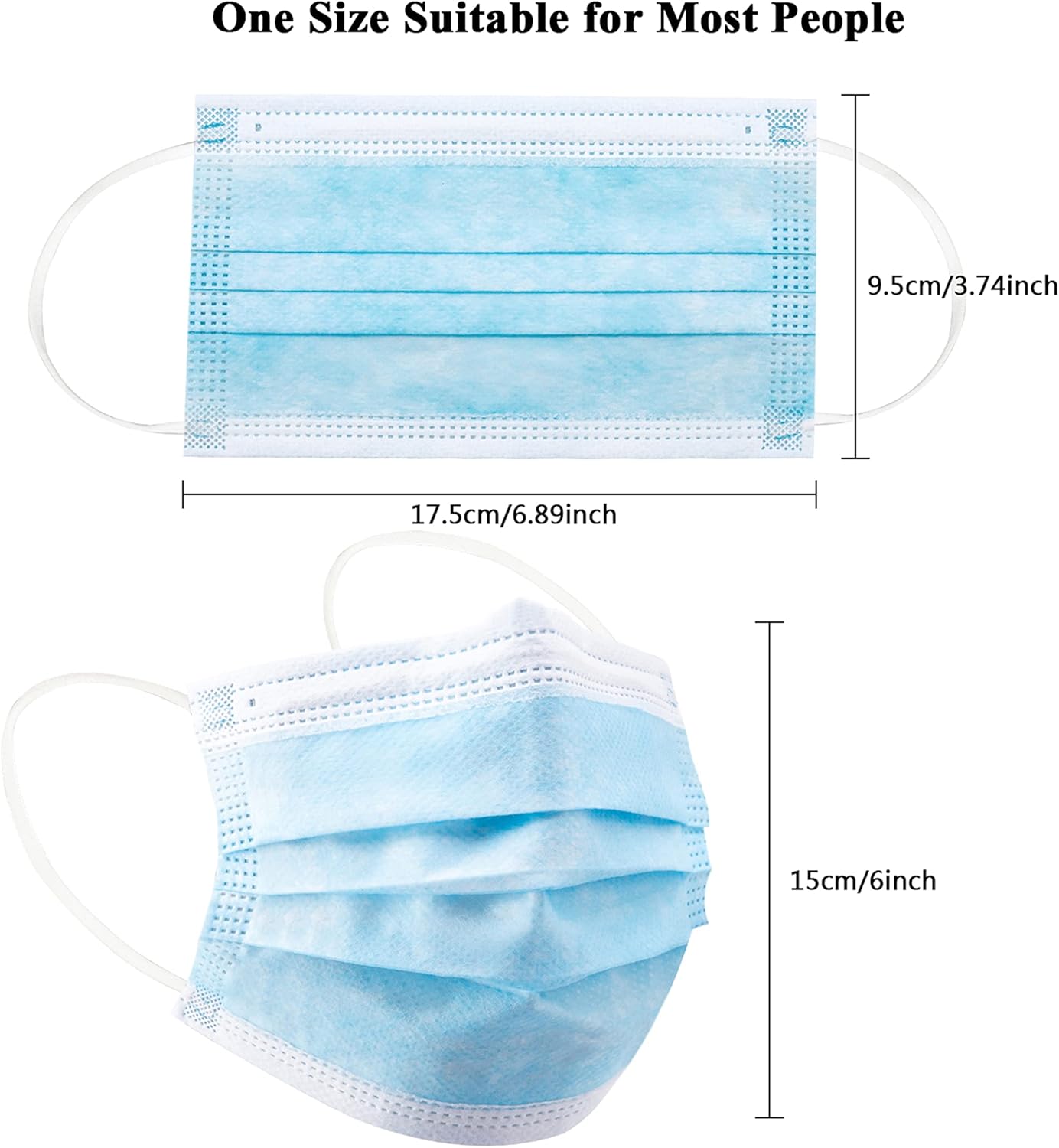 100pcs blue disposable protect - Disposable Mask Blue avaliação e preço