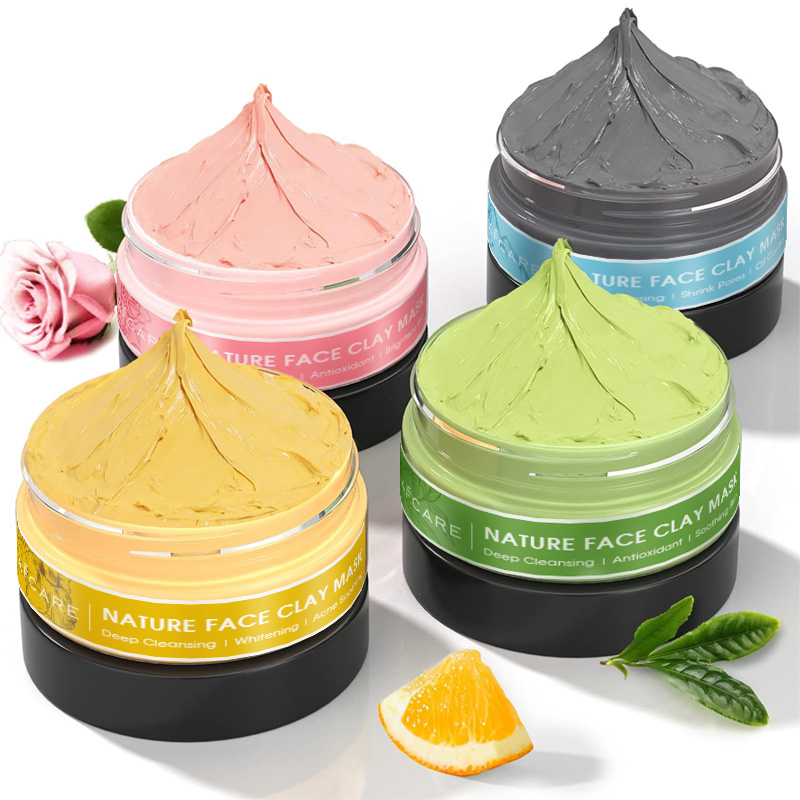 4 Pcs Clay Facial Mask Set Tur - Dust Mask Construction avaliação e preço