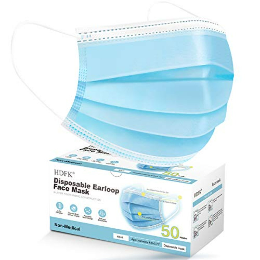 Face Mask Disposable Adults 3P - Disposable Mask Blue avaliação e preço