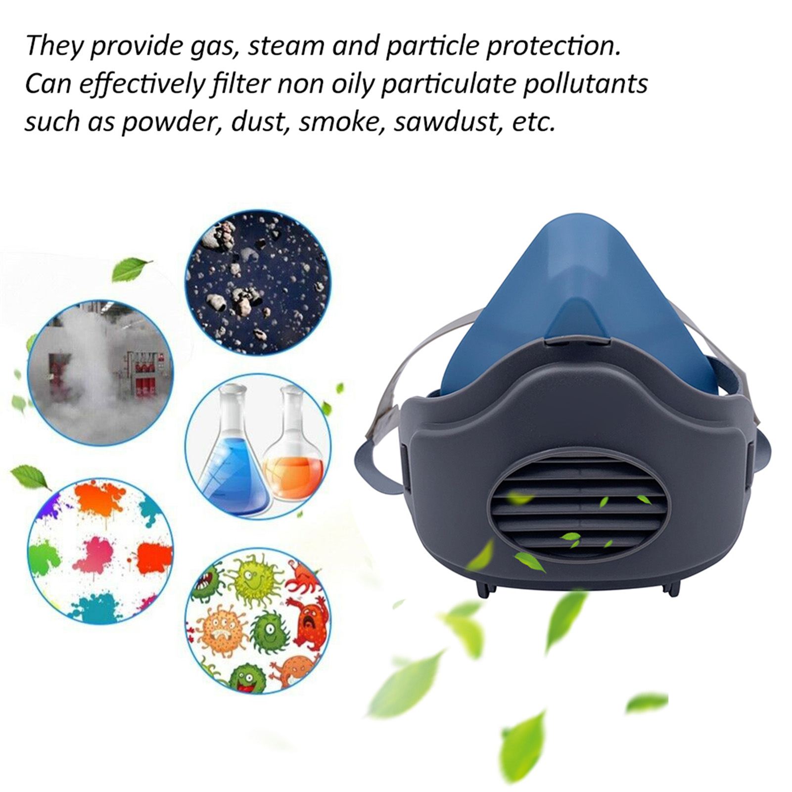 3200 Dust Mask Reusable Half F - Kn95 Respirator Mask avaliação e preço