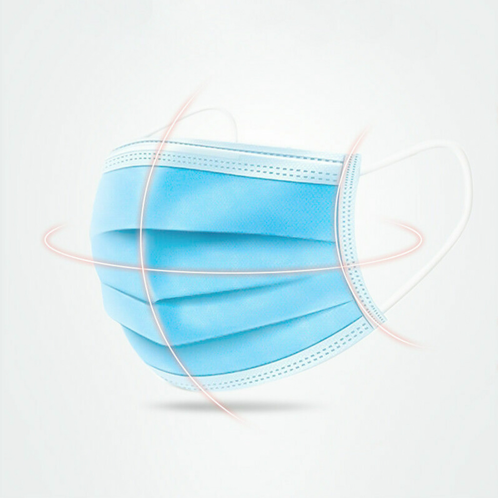 50piece Safe And Professional  - Disposable Mask Blue avaliação e preço