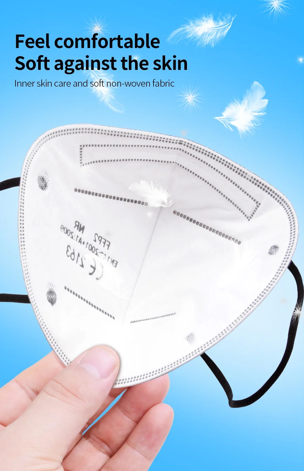 5Layer FFP2 Masks CE Approve K - Black Face Mask Pack avaliação e preço