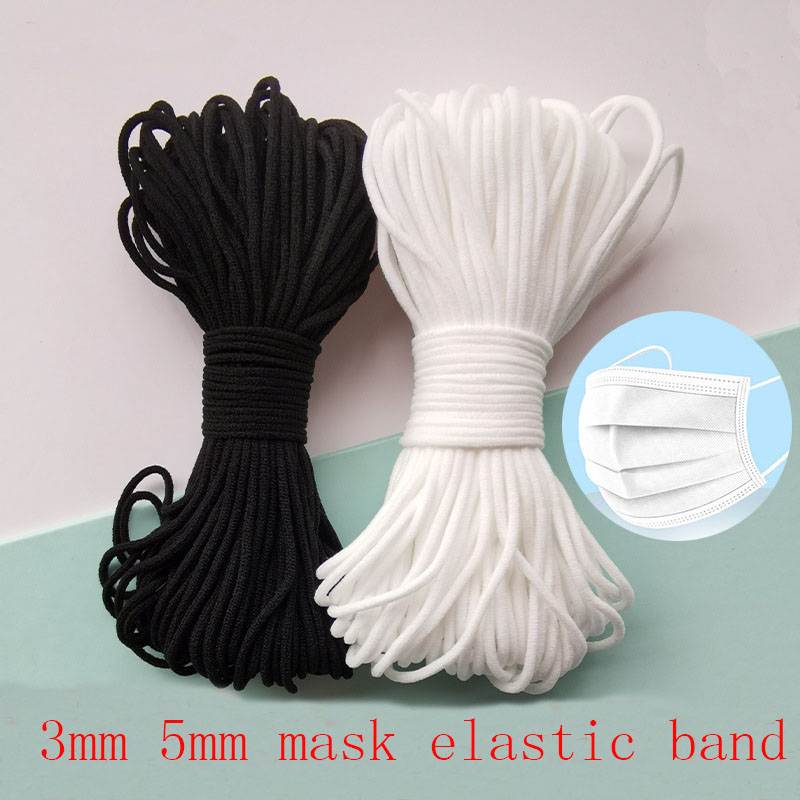 Mask Elastic Rope 3mm Round Wh - Mask Lanyard Adjustable avaliação e preço