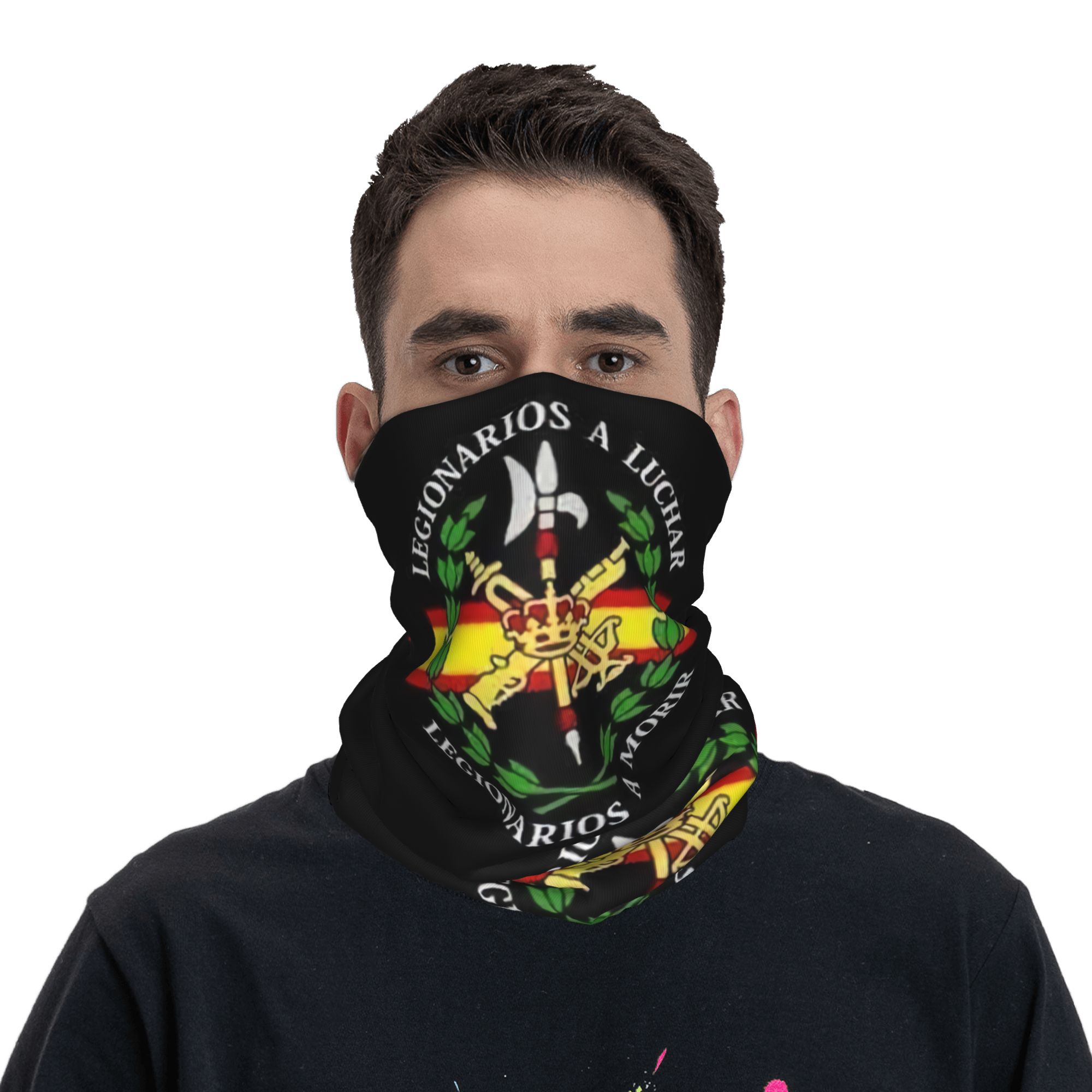 Custom Spanish Legion Bandana  - Neck Gaiter Face Cover avaliação e preço