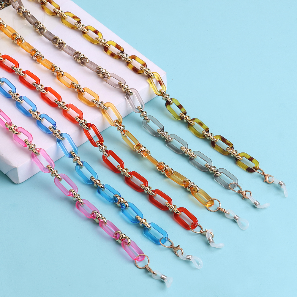 Colorful Transparent Link Acry - Mask Chain Holder avaliação e preço