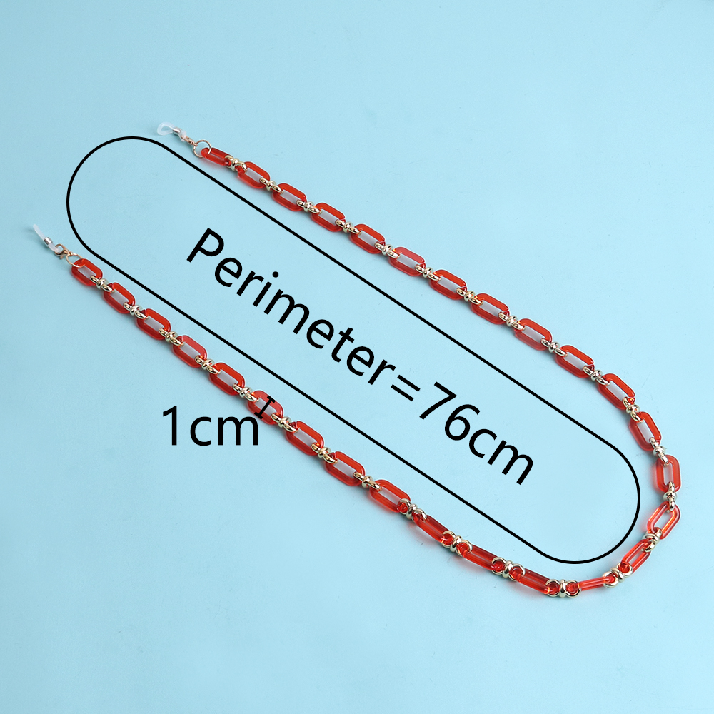 Colorful Transparent Link Acry - Mask Chain Holder avaliação e preço