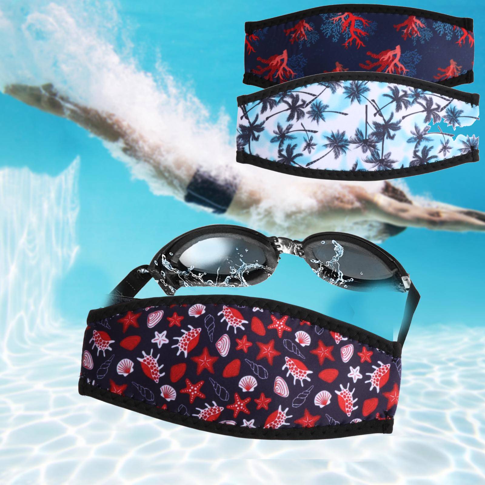 Diving Strap Cover Mask Straps - Mask Lanyard Adjustable avaliação e preço
