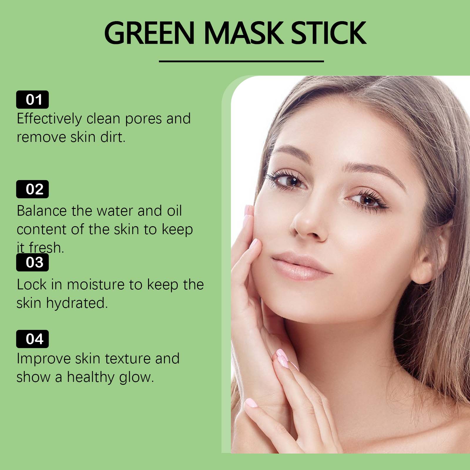 1~5PCS Green Tea Clay Stick Fo - Dust Mask Construction avaliação e preço