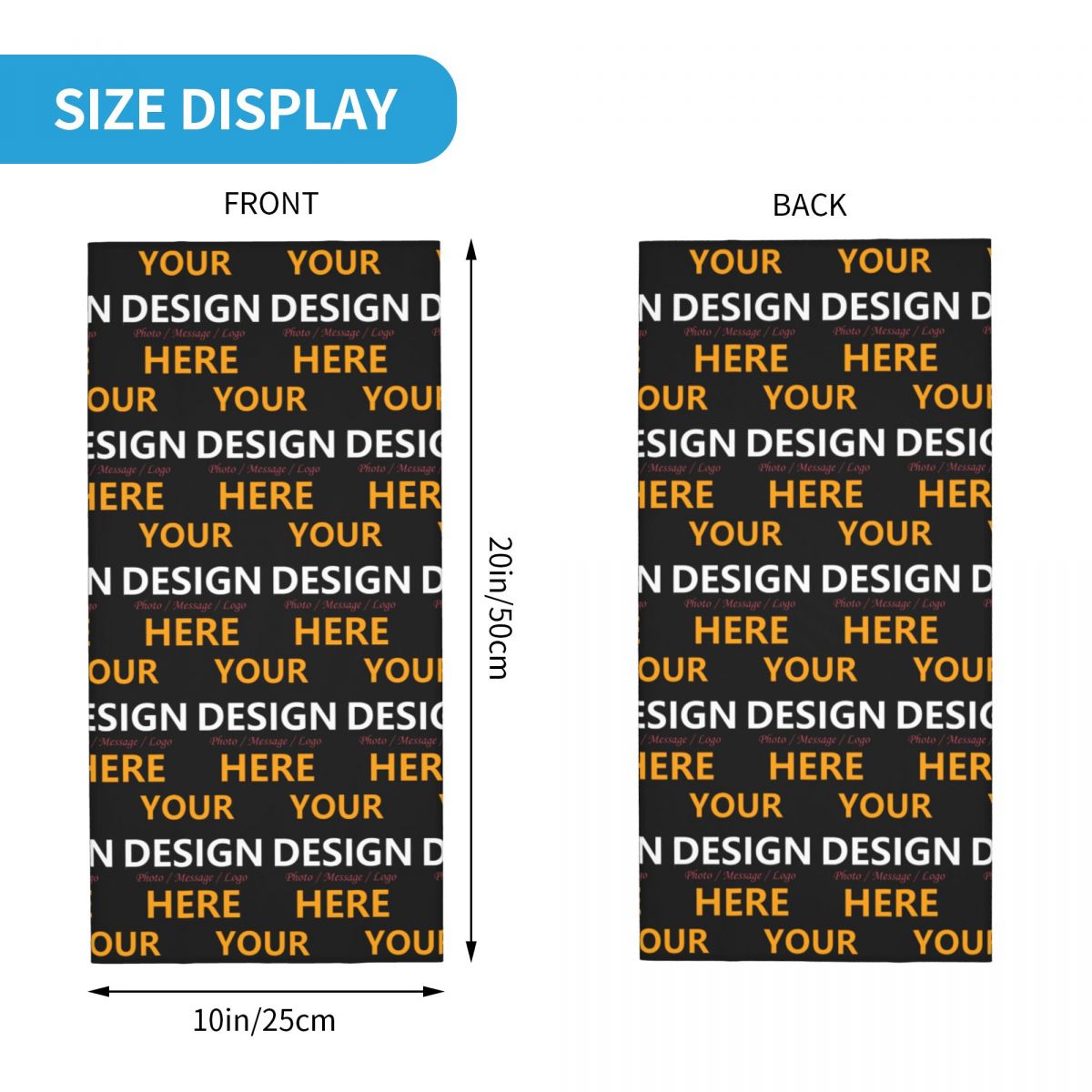 Custom Your Design Here Bandan - Neck Gaiter Face Cover avaliação e preço