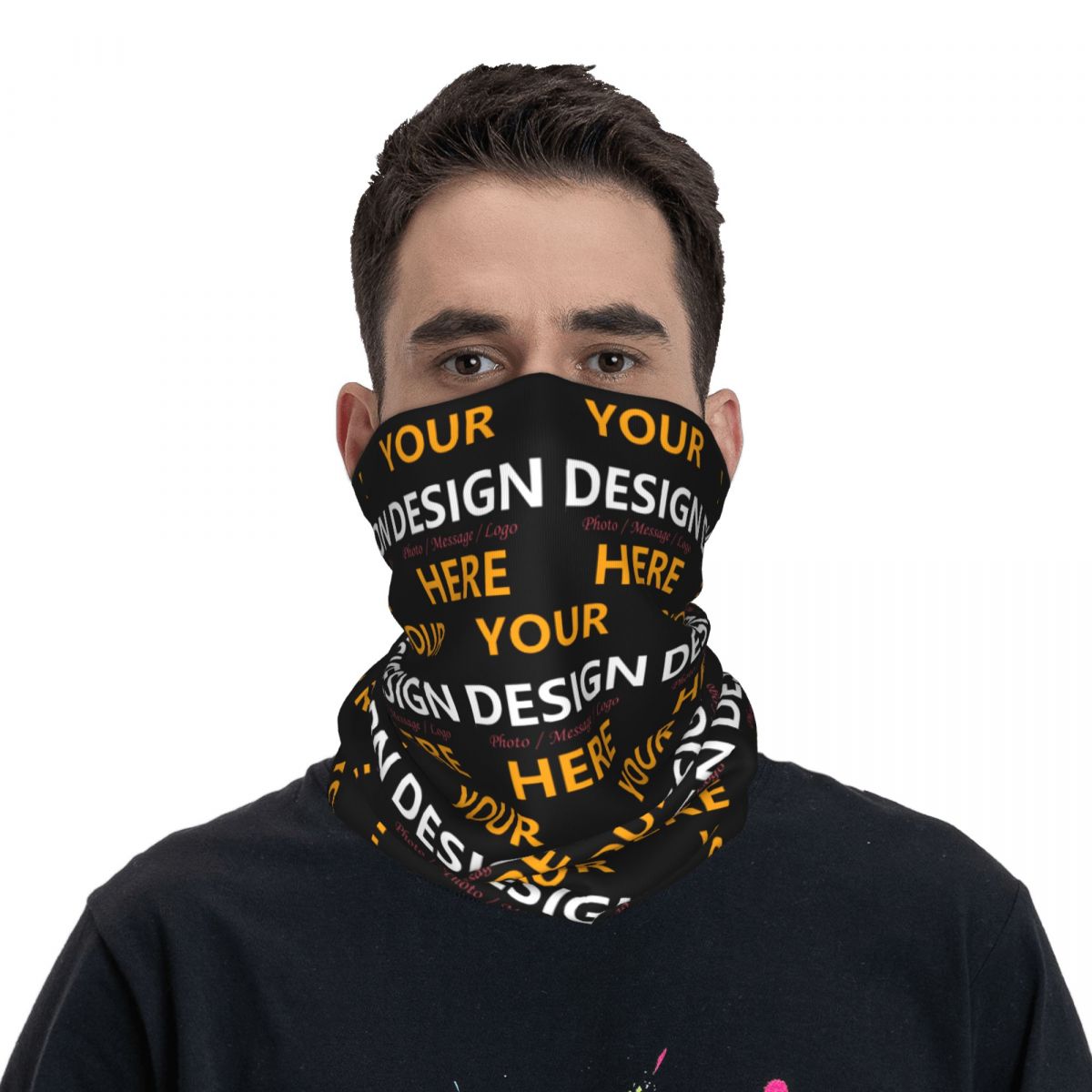 Custom Your Design Here Bandan - Neck Gaiter Face Cover avaliação e preço