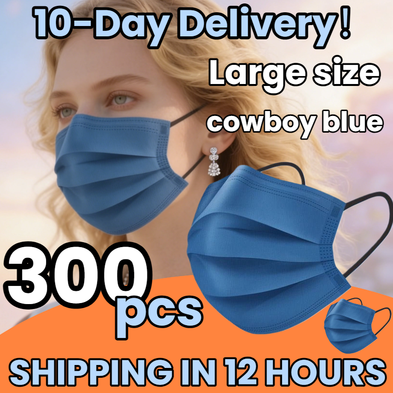 Fast Delivery! 300Pcs Thickene - Disposable Mask Blue avaliação e preço