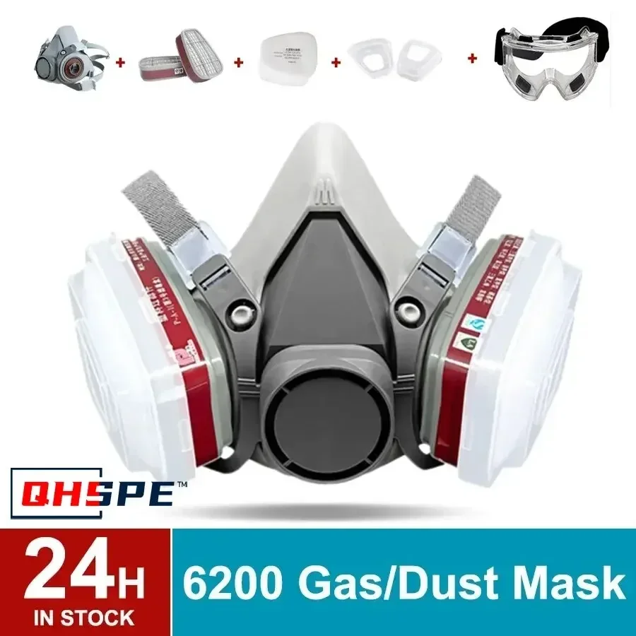 Original 6200 Respirator Reusa - Dust Mask Construction avaliação e preço