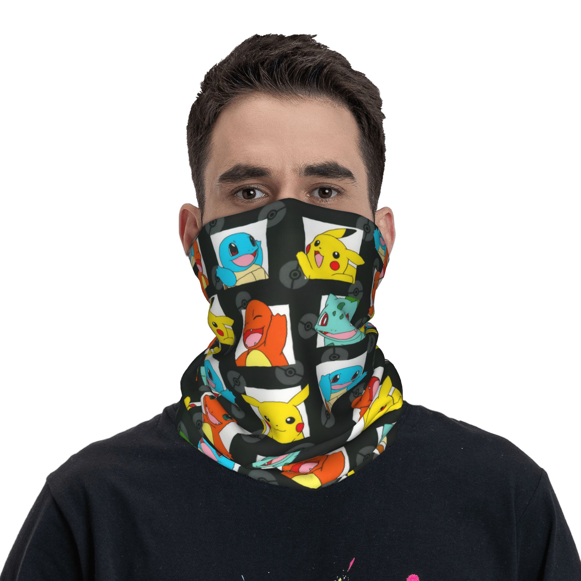 Cartoon Monsters Bandana Neck  - Sports Mask Breathable avaliação e preço
