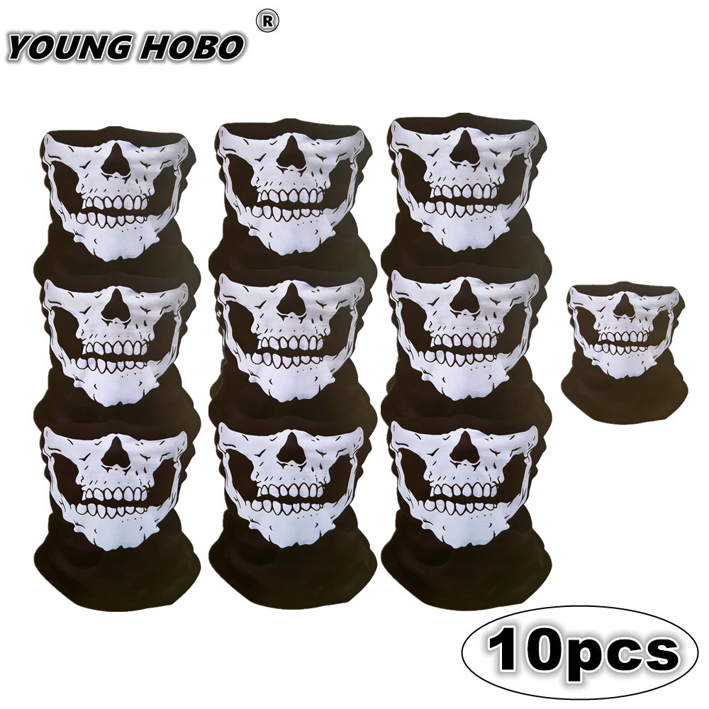 10pcs Skull Seamless Windproof - Sports Mask Breathable avaliação e preço