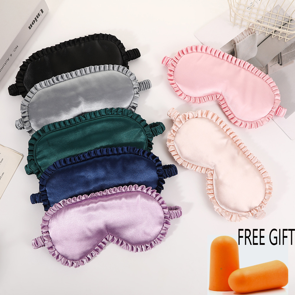 1pcs Premium Silk Eye Mask wit - Mask Lanyard Adjustable avaliação e preço