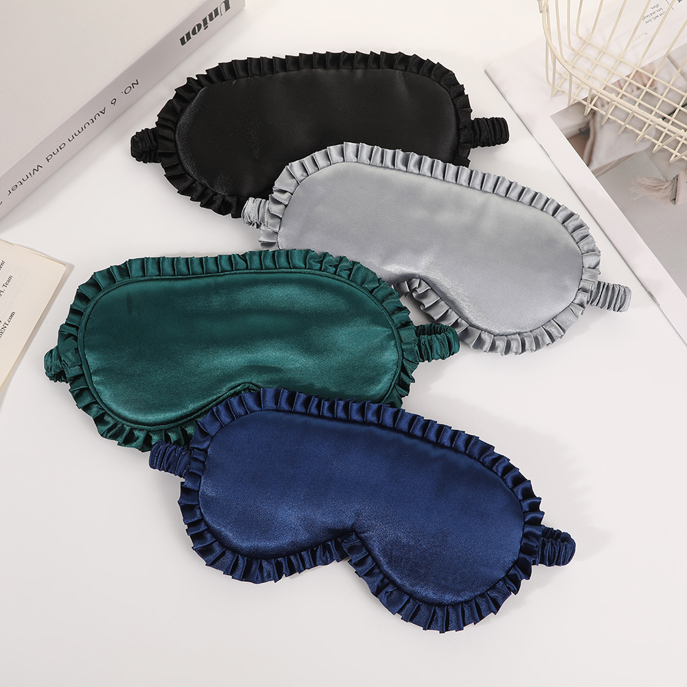 1pcs Premium Silk Eye Mask wit - Mask Lanyard Adjustable avaliação e preço