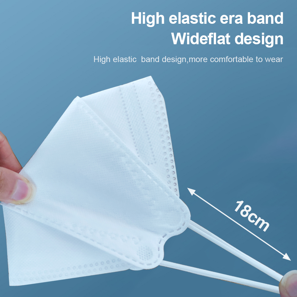 10-200pcs fpp2 fish mask kn95  - Disposable Surgical Mask avaliação e preço