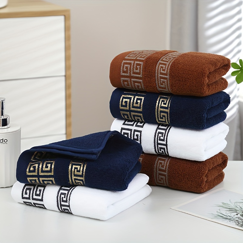 Set of 3 Cotton Bathroom Towel - Cloth Face Mask Washable avaliação e preço