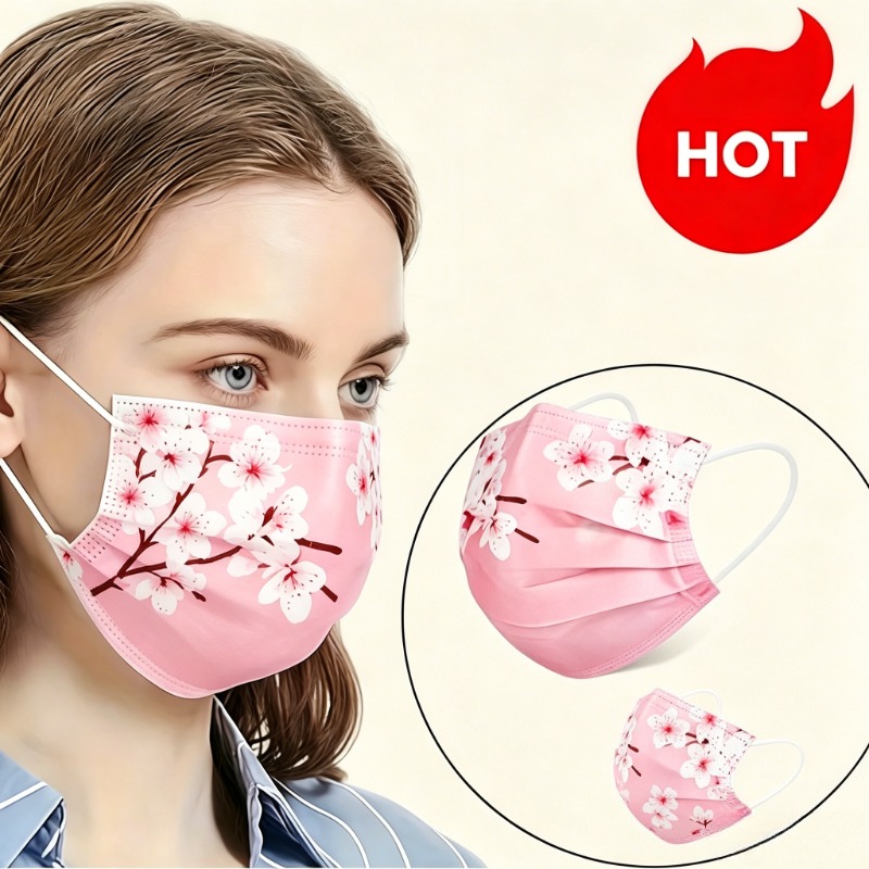 10pcs Floral Star Print Face M - Cloth Face Mask Washable avaliação e preço