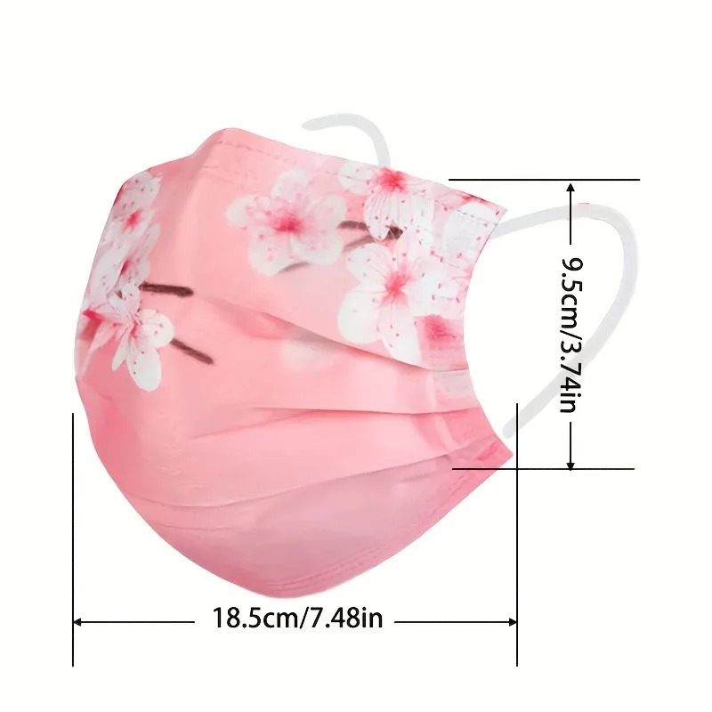 10pcs Floral Star Print Face M - Cloth Face Mask Washable avaliação e preço
