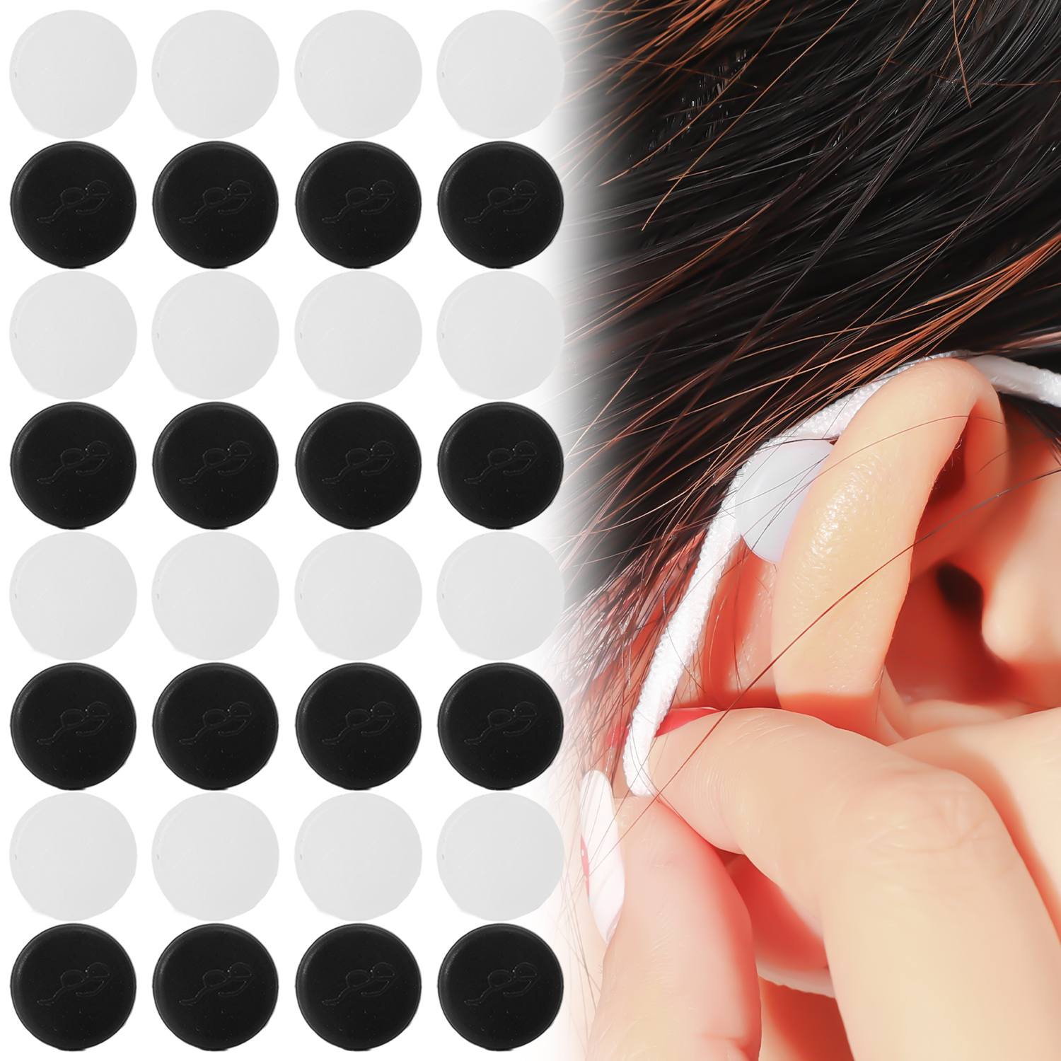 New Round Eyeglasses Mask Ear  - Silicone Mask Bracket avaliação e preço