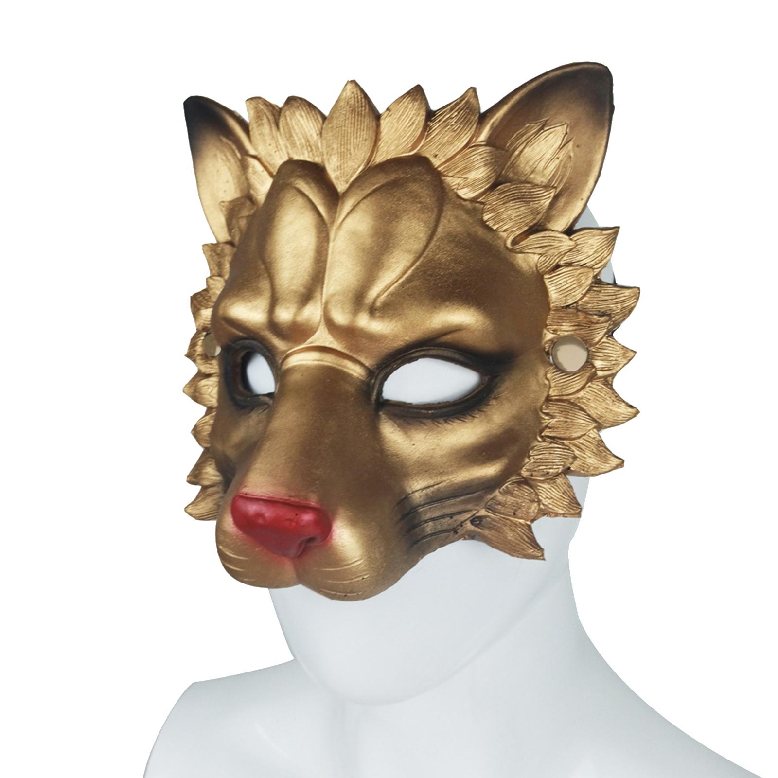Lion Mask Half Face Decorative - Respirator Half Face avaliação e preço
