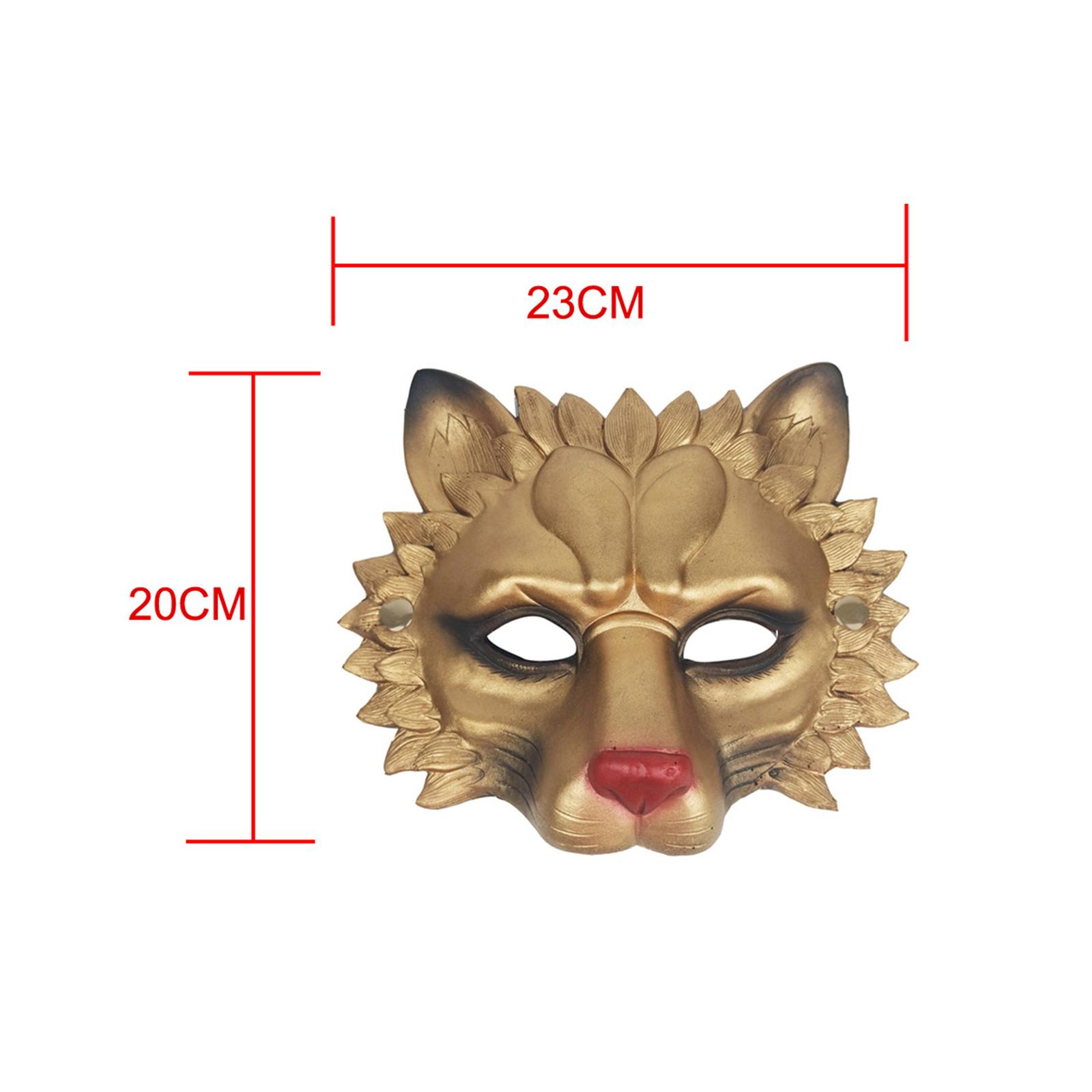 Lion Mask Half Face Decorative - Respirator Half Face avaliação e preço