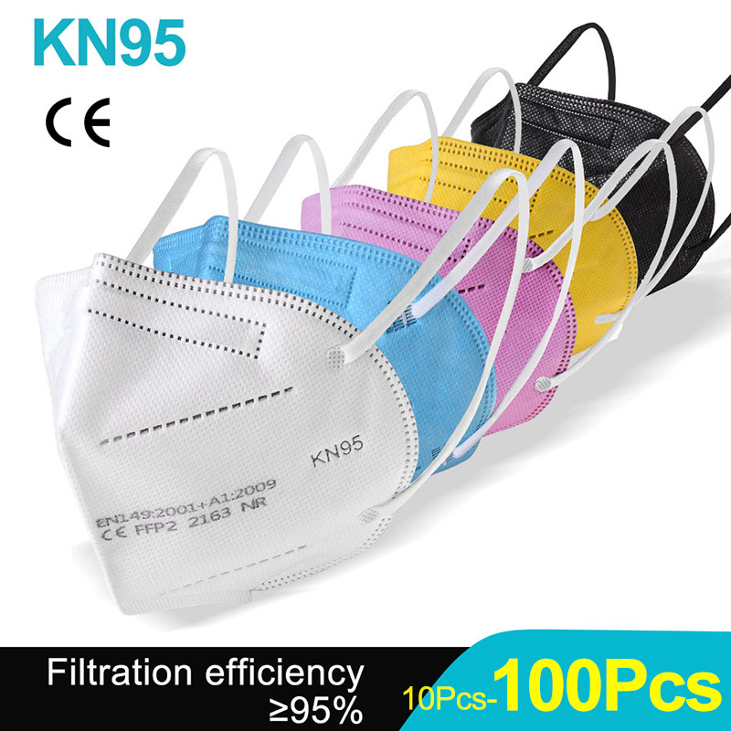 10-100Pcs FFP2 Masks KN95 Masc - Kn95 Respirator Mask avaliação e preço