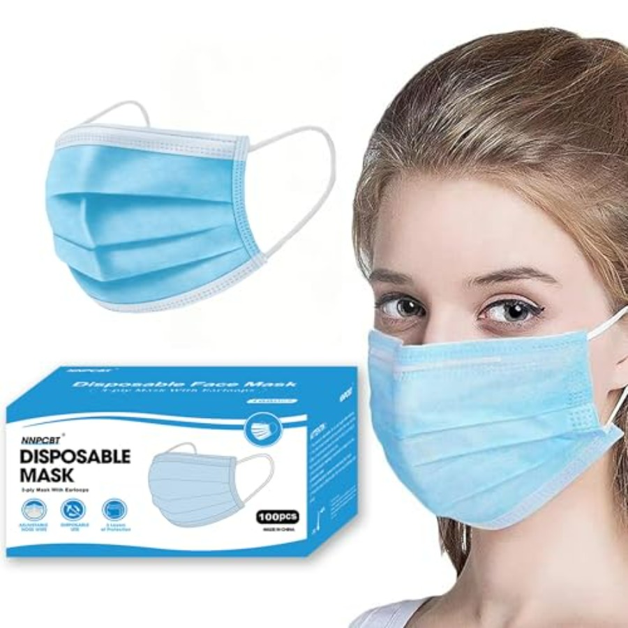 Blue Disposable Face Masks 100 - Disposable Mask Blue avaliação e preço