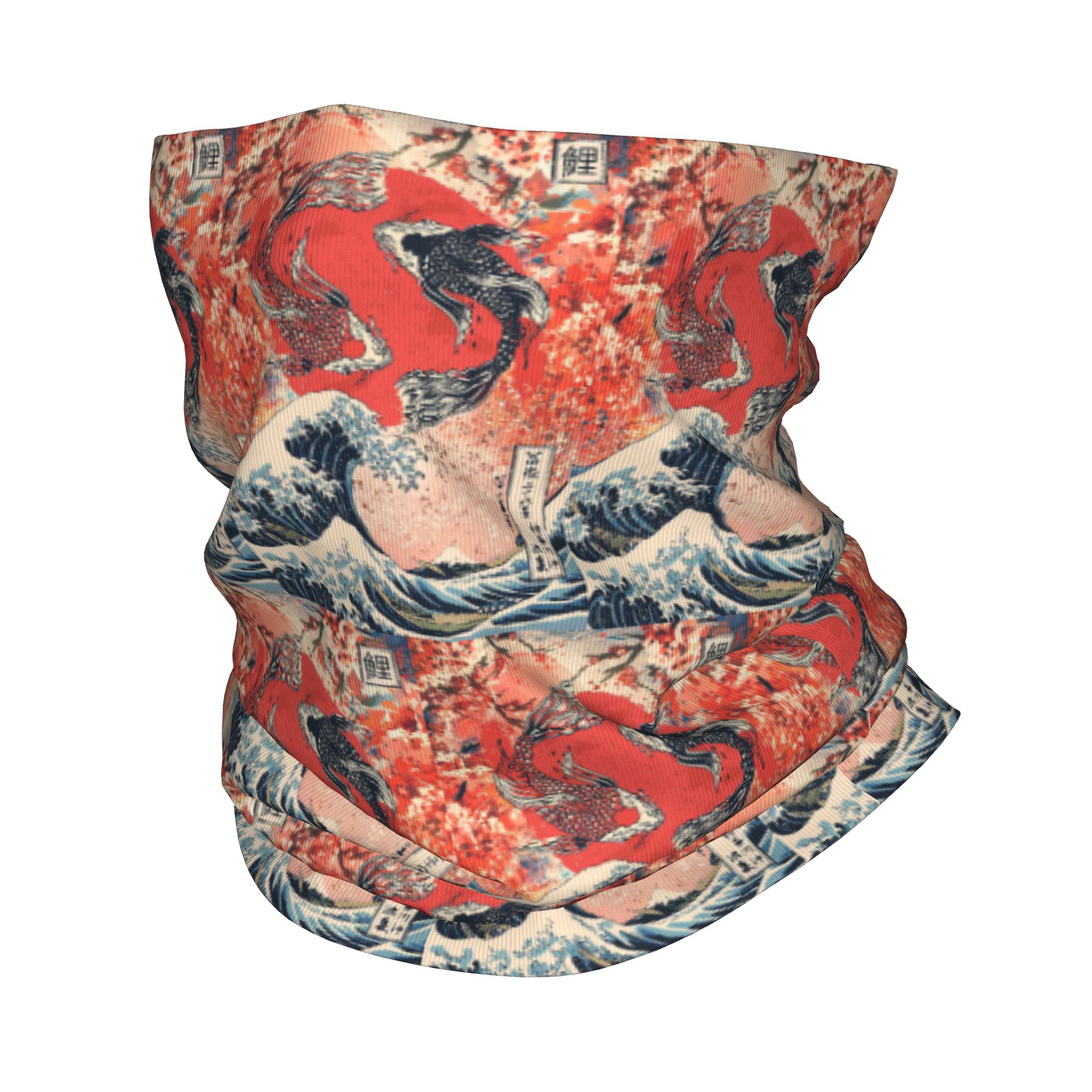 Koi Fish and Great Wave off Ka - Sports Mask Breathable avaliação e preço