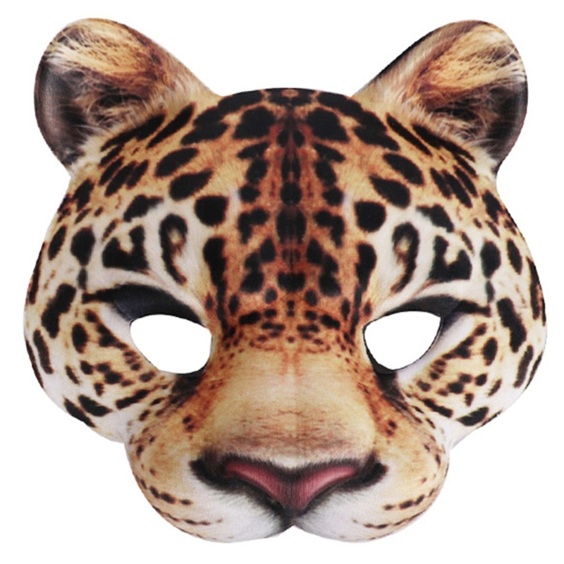 Leopard Mask Party Mask Dress  - Respirator Half Face avaliação e preço