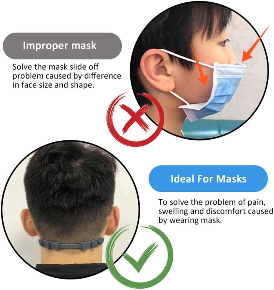 4 Pcs Silicone Ear Savers for  - Mask Ear Saver Strap avaliação e preço